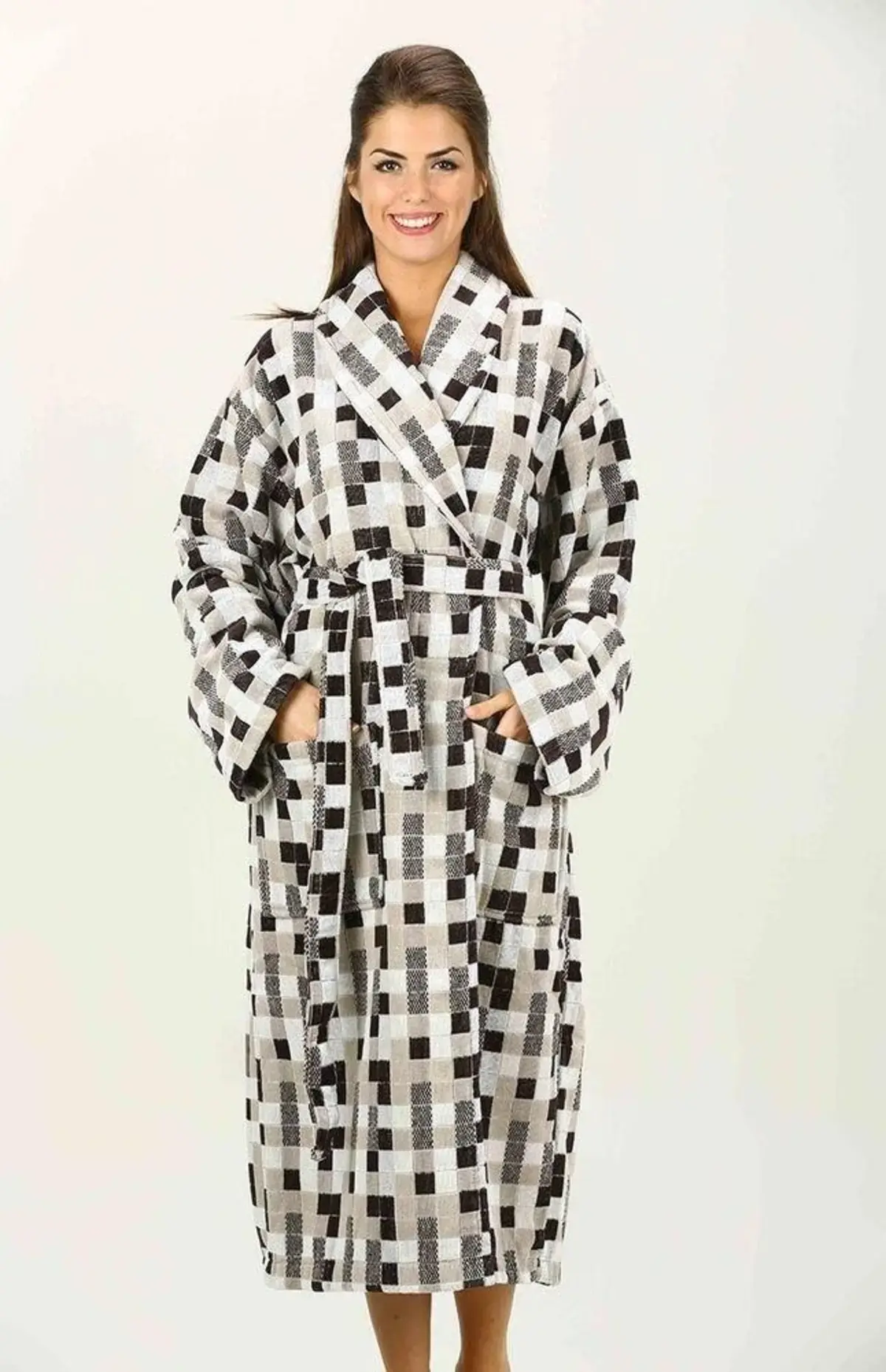 Özdilek Bornoz Şalyaka Hawai Mosaico Beige Xxl