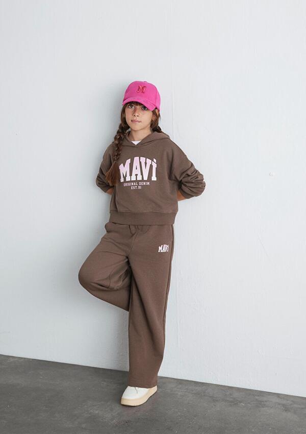 Mavi Eşofman Altı Kız Çocuk M7010038-87181 Kahverengi