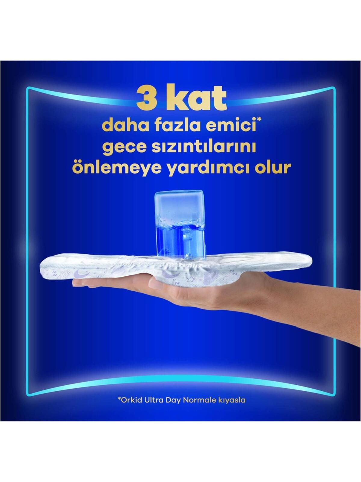 Orkid Hijyenik Ped Ultra Extra Gece Max 14Lü N:6