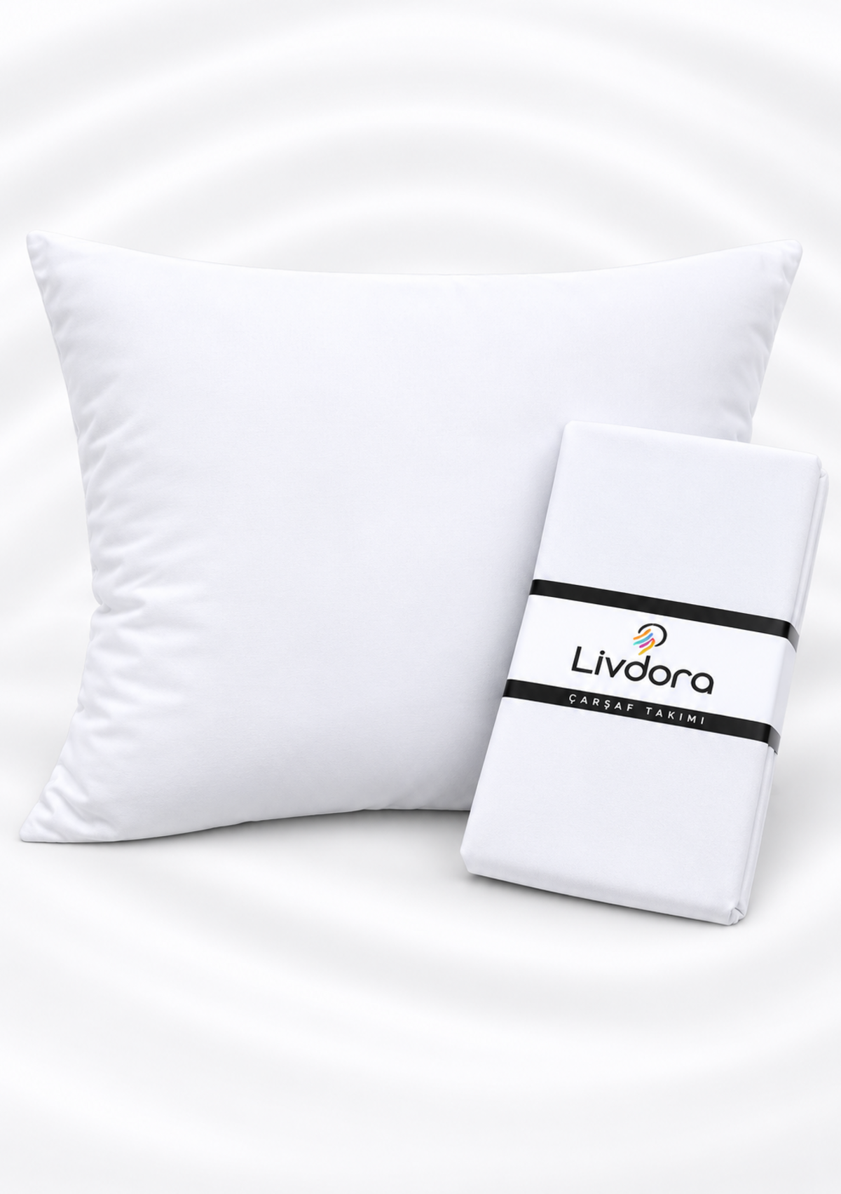 Livdora Yastık Kılıfı 50*70 Beyaz