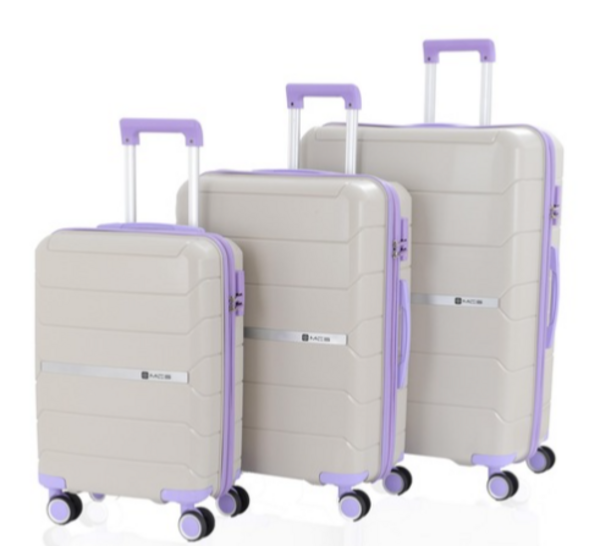 Mçs Pp Valiz V374 Kemik/Lila Küçük Boy