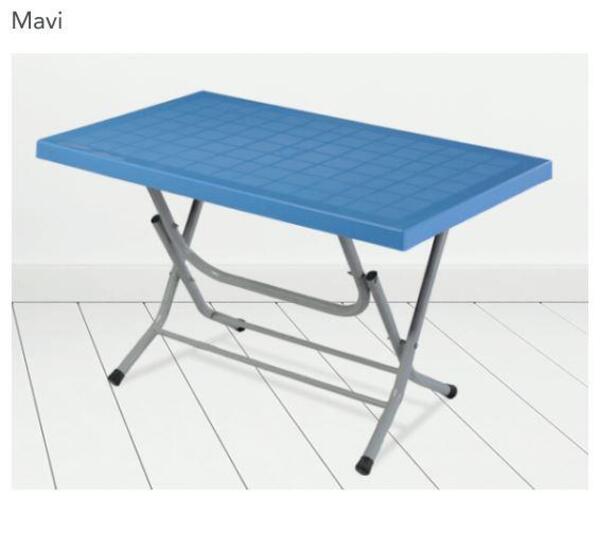 Comfort Masa Köknar Kırma Metal Ayak Ct050 70*120 Mavi