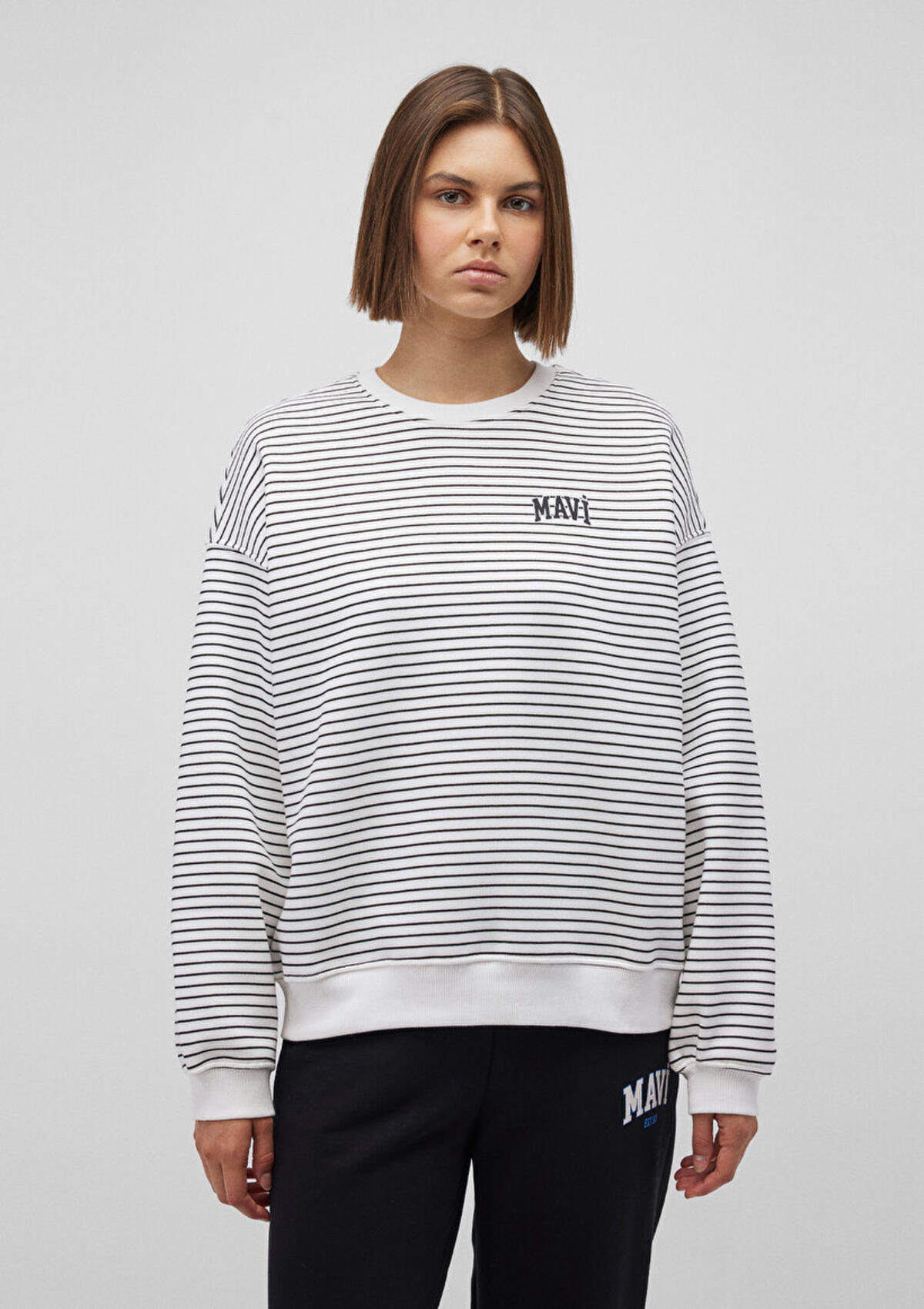Mavi Sweatshirt M1S10100-85386 Beyaz