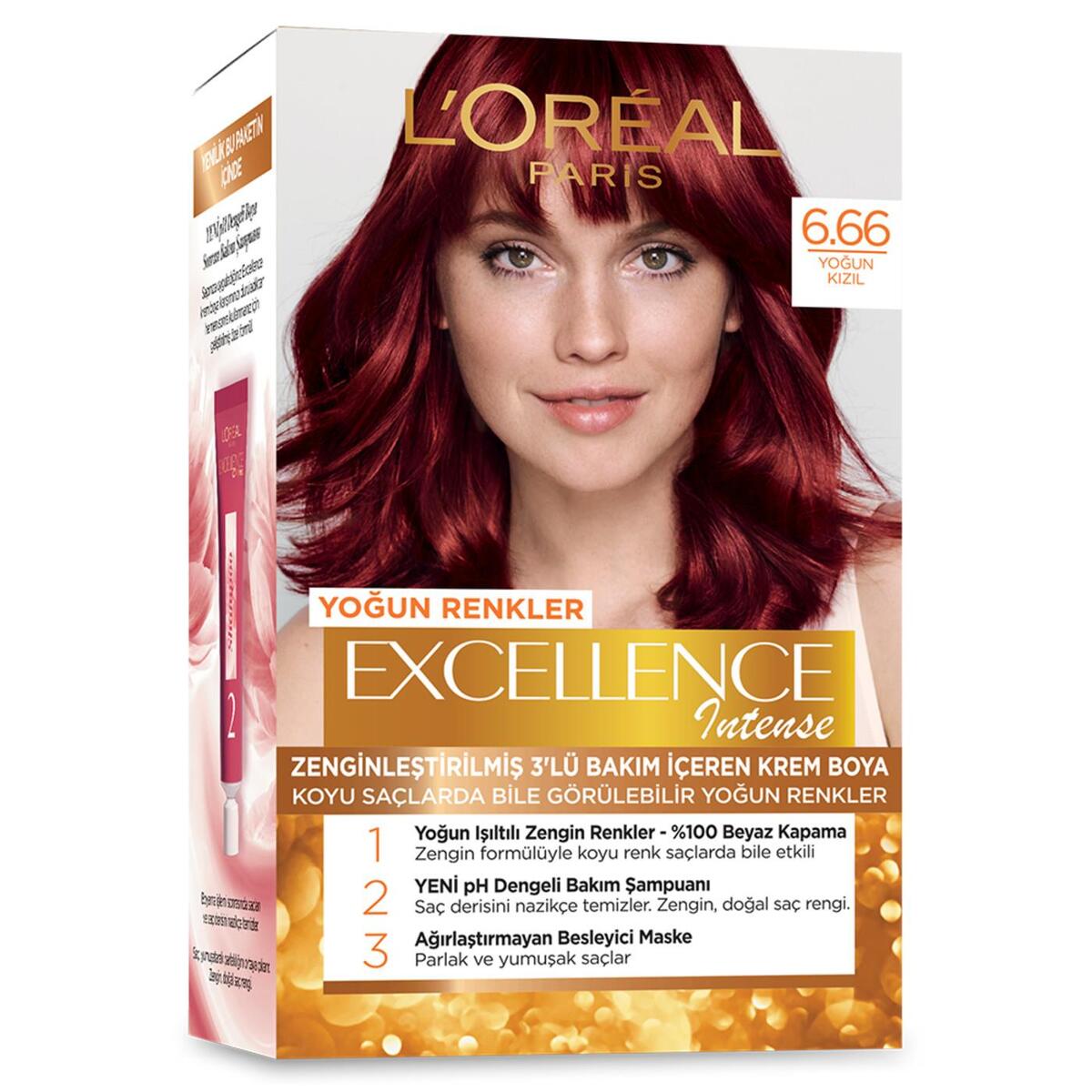 Excellence Saç Boyası İntense No:6.66 Yoğun Kızıl