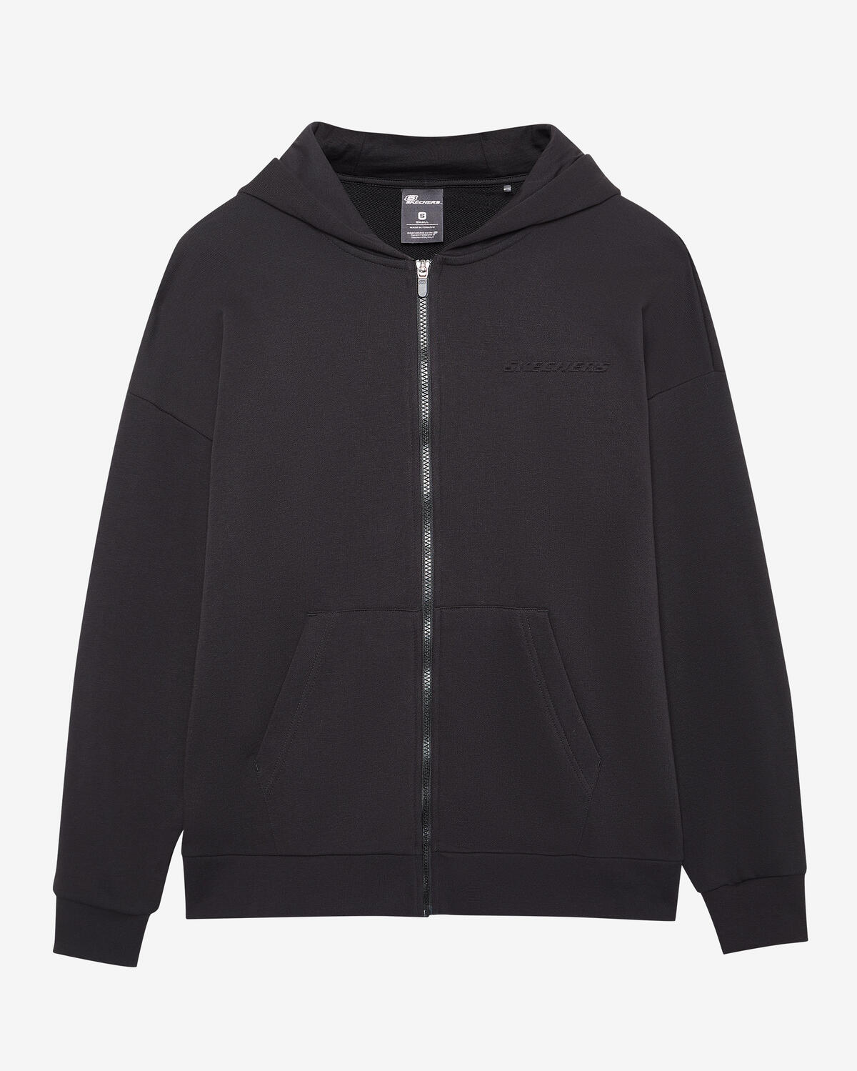 Skechers M Essential Full Zip Hoodie Sweatshirt S242112-001 Siyah