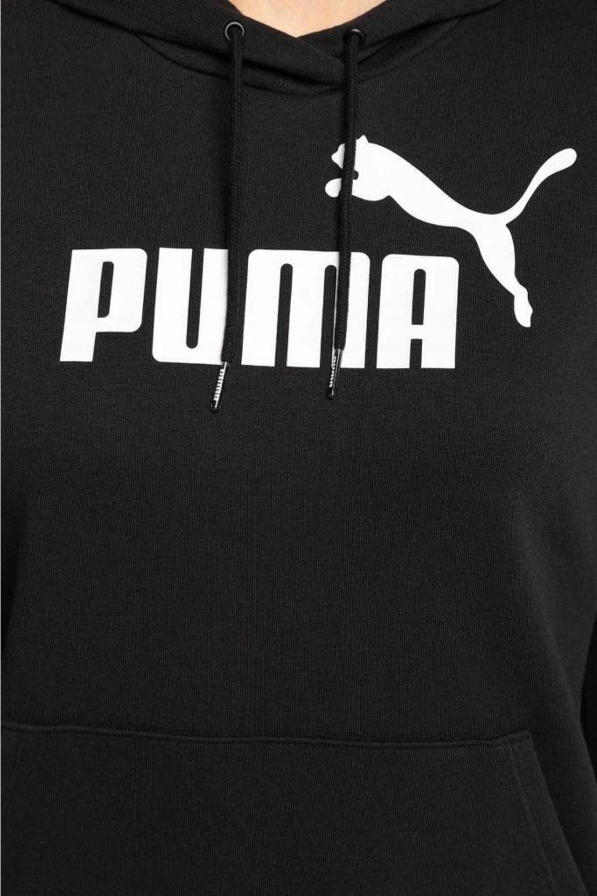 Puma Hoodie Ess Logo Tr 586791_01 Siyah