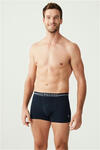 U.S Polo Assn. Erkek Boxer 3Lü 80306 Mercan-Gri Melanj-Saks