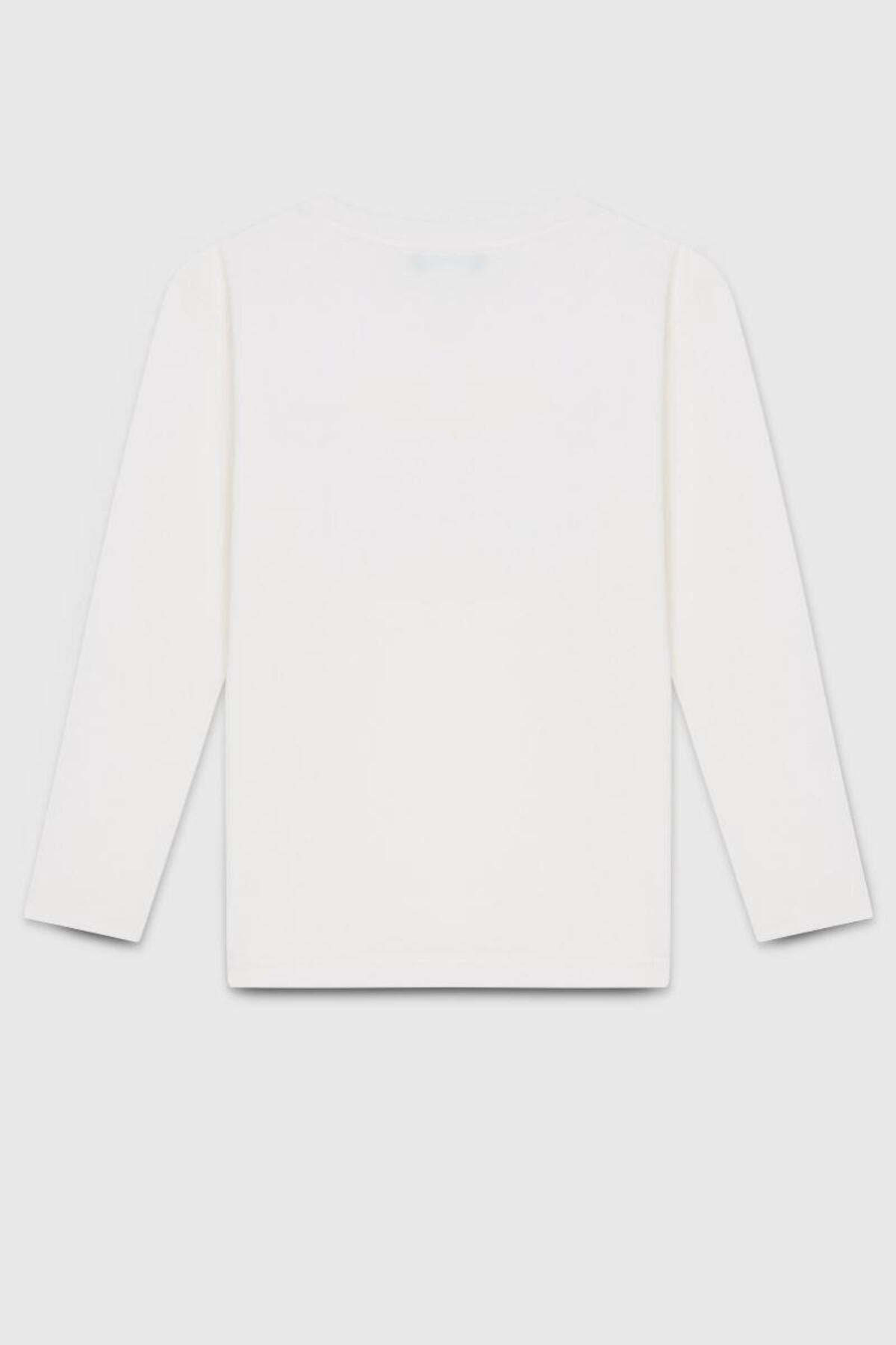 Benetton Tişört Erkek Çocuk BNT-B23339 26063 Ekru