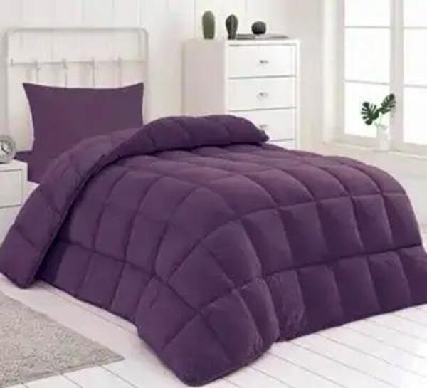 Merinos Yorgan Fashion Micro 195*215 Zigzag Mürdüm