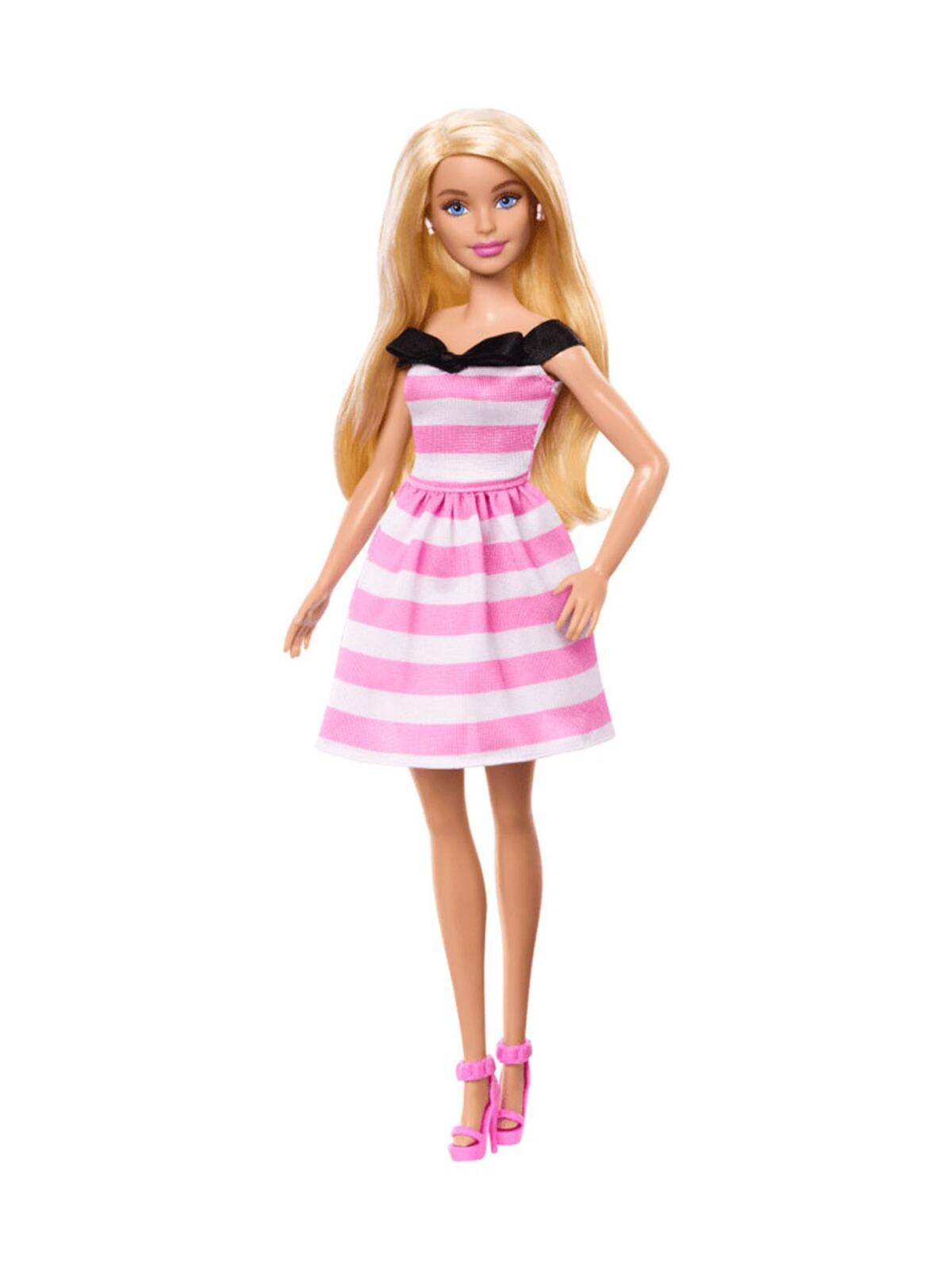 Barbie 65.Yıl Özel Pembe Elbiseli Bebek MTL-HTH66