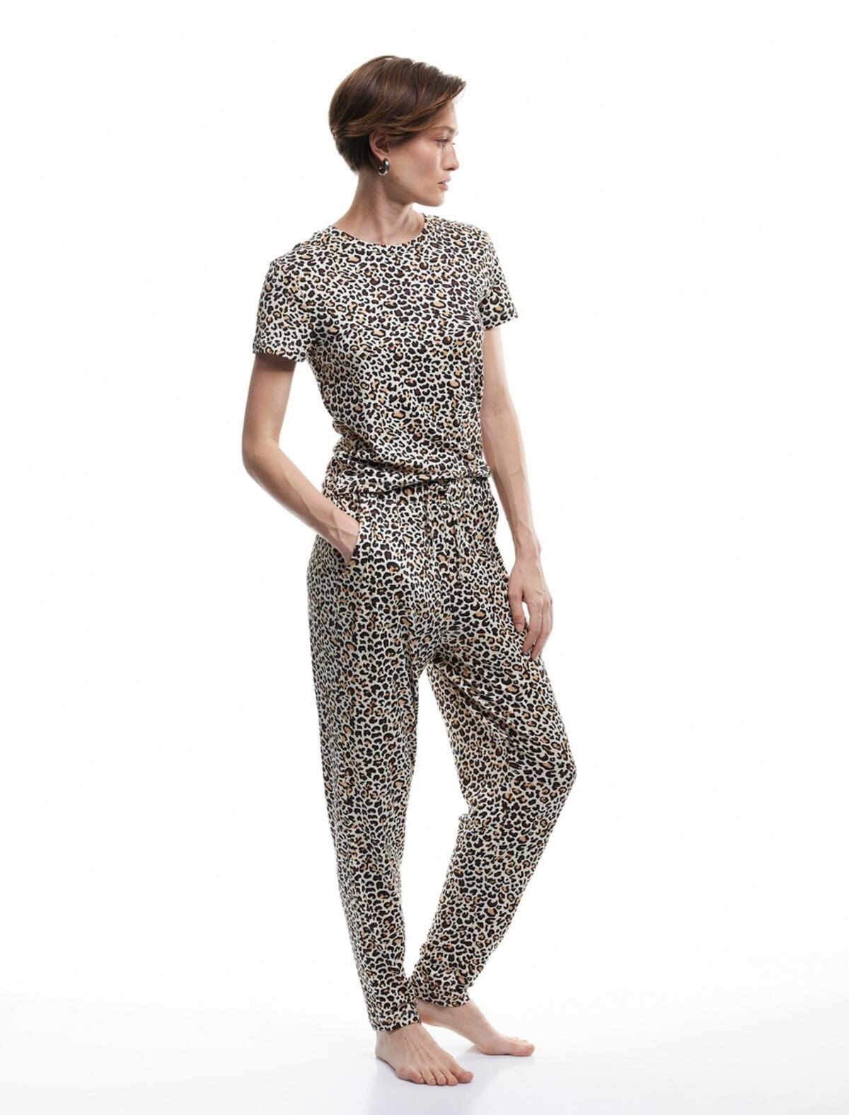 Koton Pijama Alt 6WLK40110MK Leopar Desenli