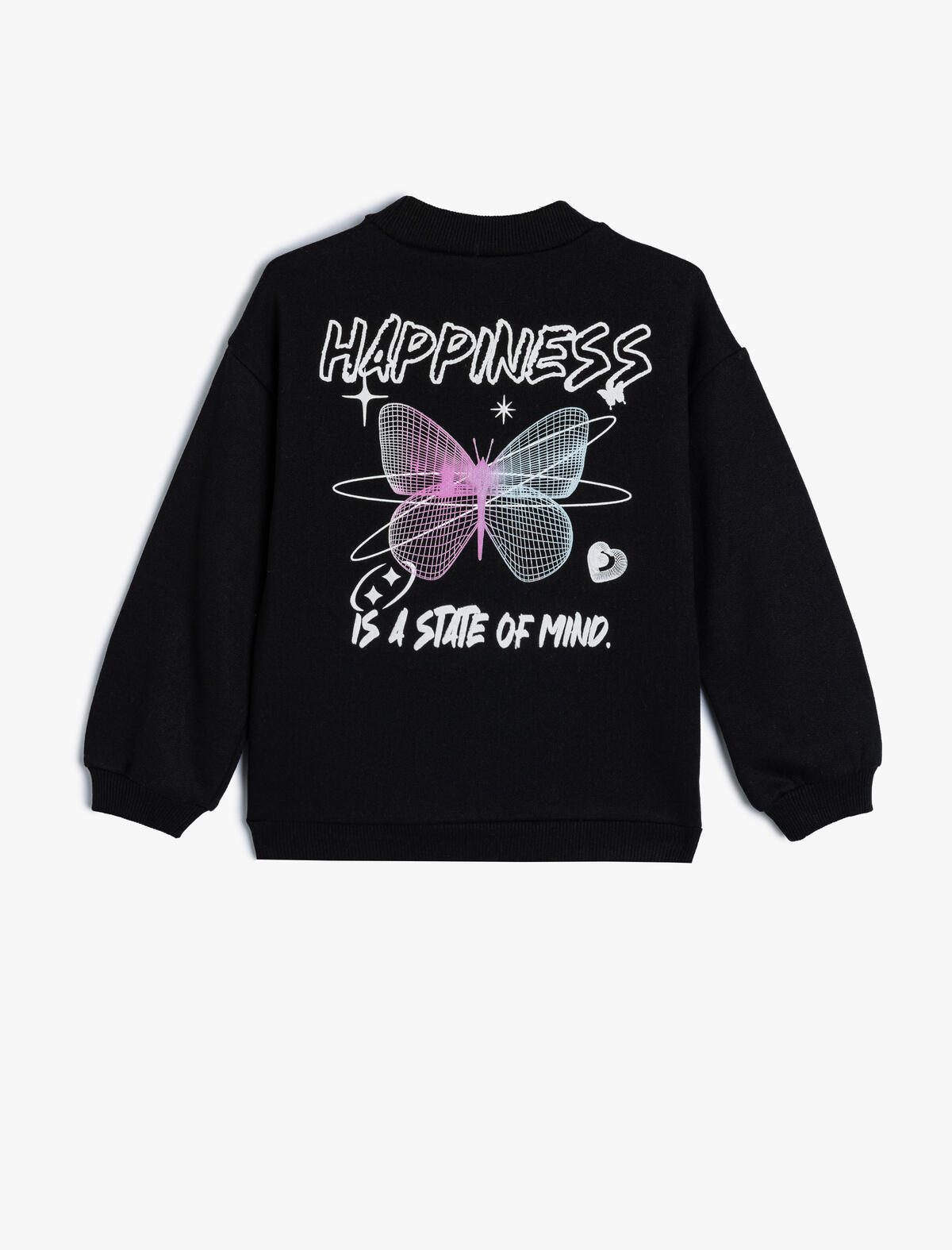Koton Sweatshirt Kız Çocuk 5WKG10272AK Siyah