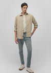 Mavi Gömlek M0211274-70360 Taş