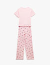 Koton Pijama Takımı 5SLK40076MK Pembe Desenli