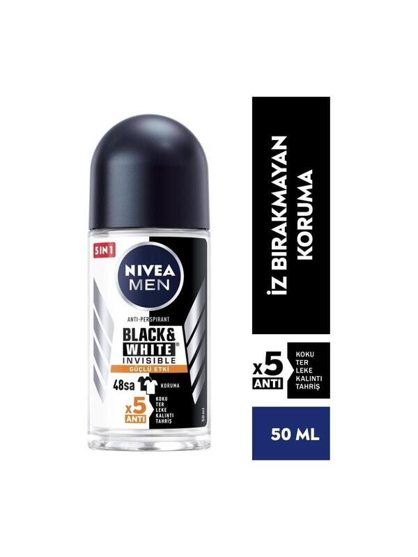 Nivea Erkek Roll-On İnvisible Black&White Power 50Ml