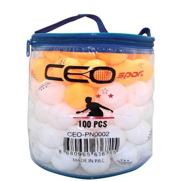 Ceo Sport Pinpon Topu (Beyaz-Turuncu) CEO-PN0002