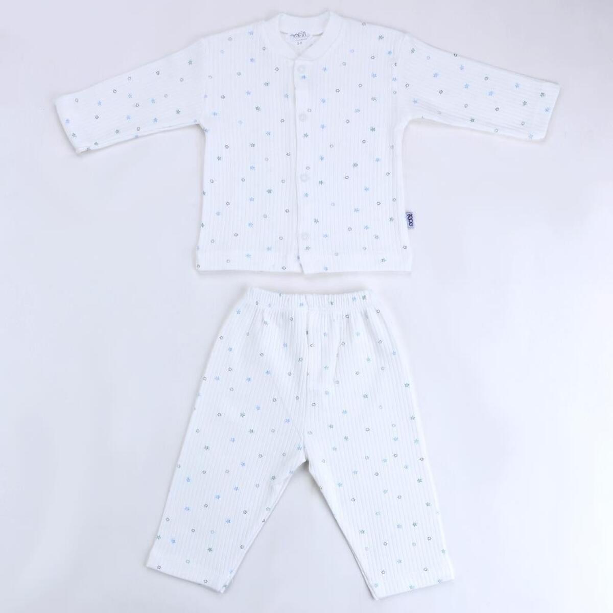 Sebi Pijama Takım 3-12 Ay Nokta Çiçek 9151