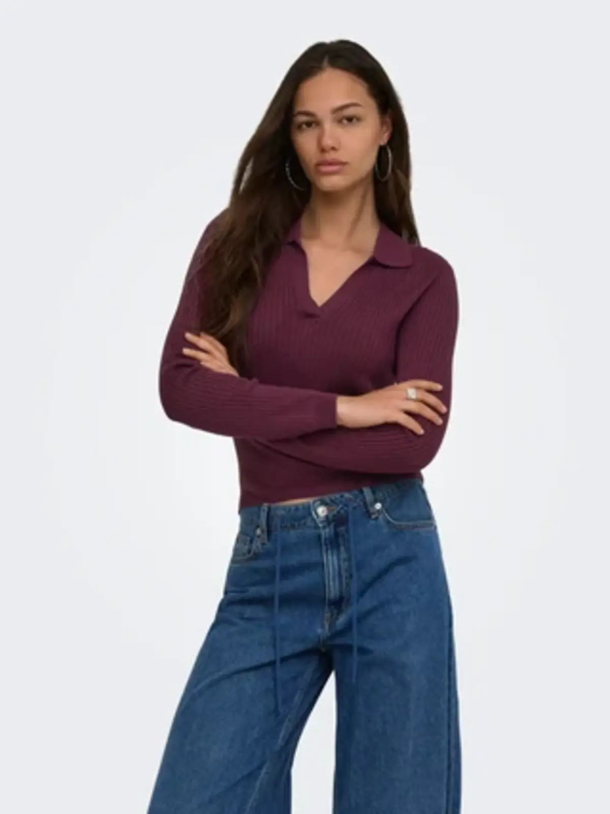 Only Kadın Kazak 15344841 Bordo