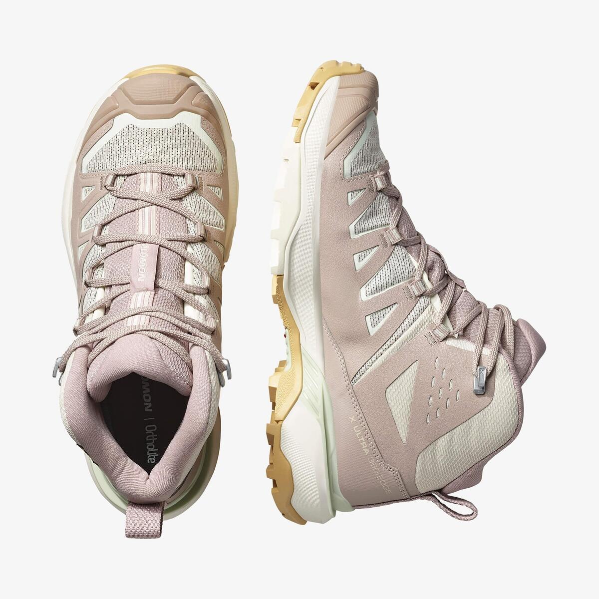 Salomon X Ultra 360 Edge Mıd Gore-Tex L47816300 Bej/Gül Kurusu/Yeşil