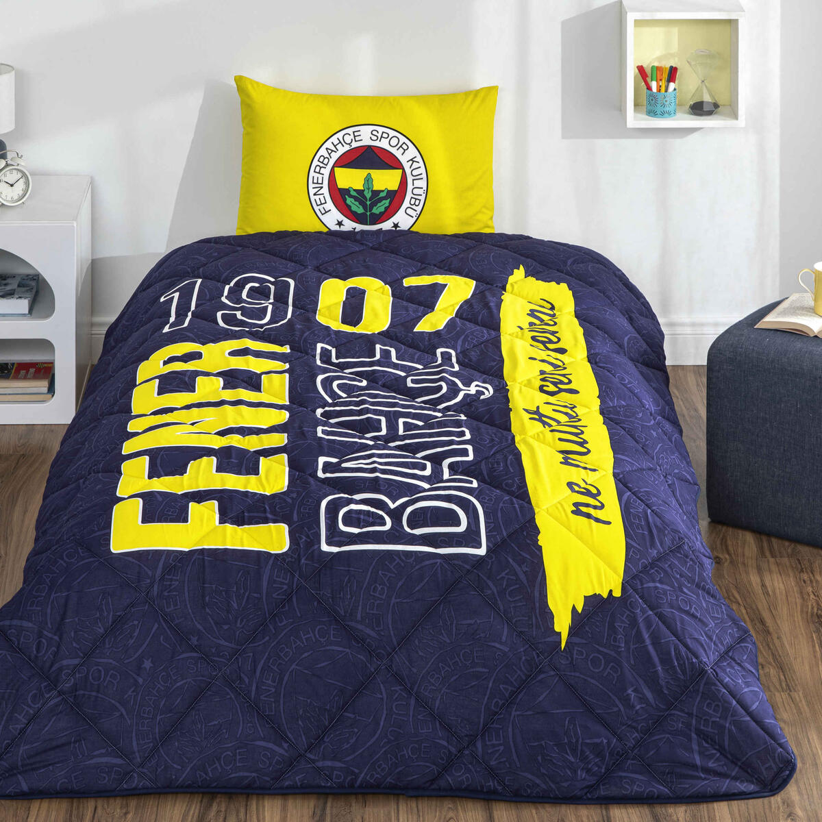 Taç Yorgan Seti Lisanslı Fenerbahçe Şanlı Kanarya