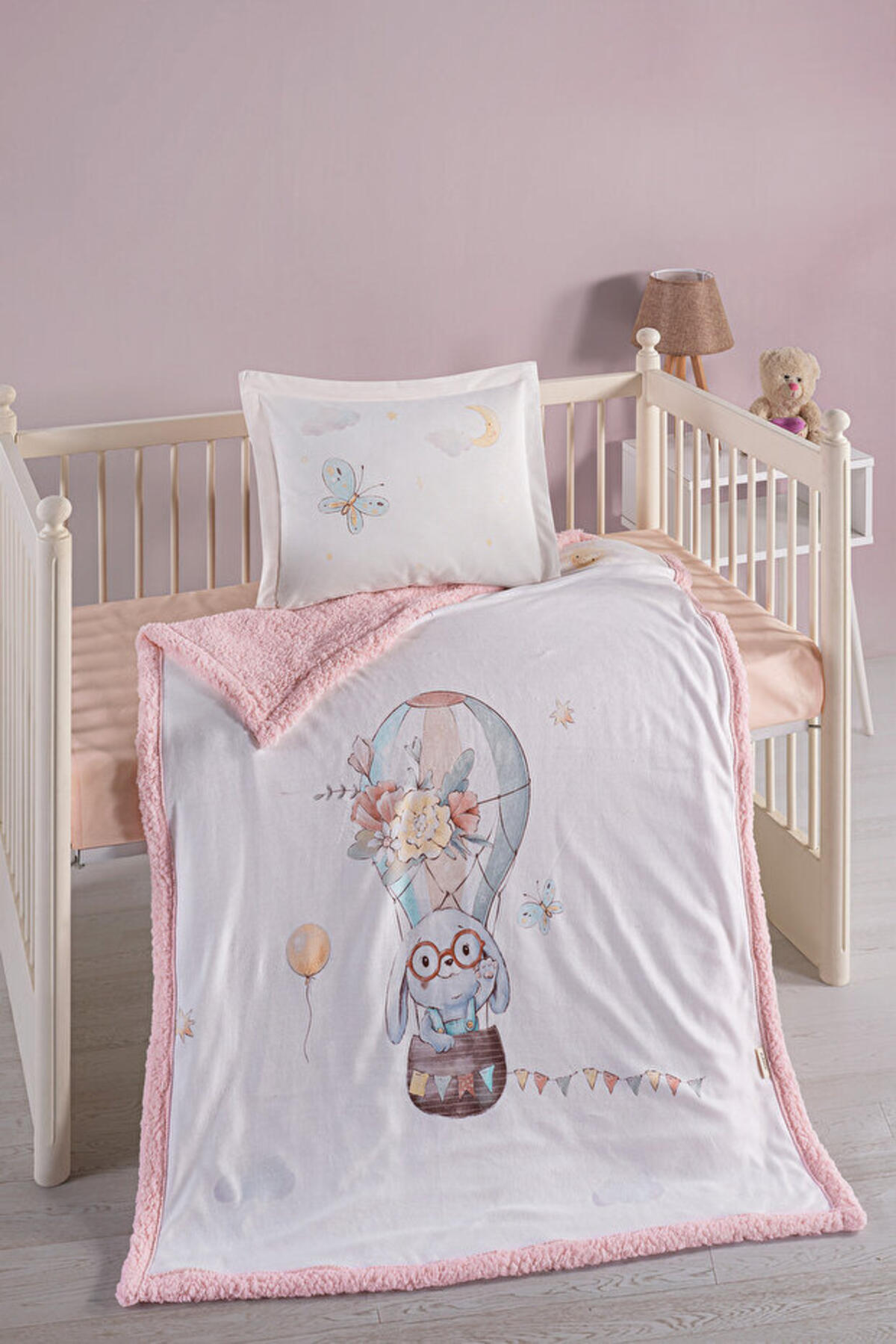 Kanz Battaniye Seti Bebek Polarlı (Knz-008) Flying Rabbit