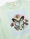 Koton Sweatshirt Kız Çocuk 6WKG10106AK Yeşil
