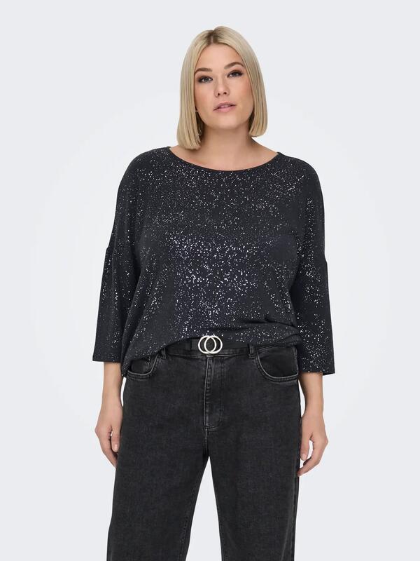 Only Carmakoma Bluz 15311133 Lacivert