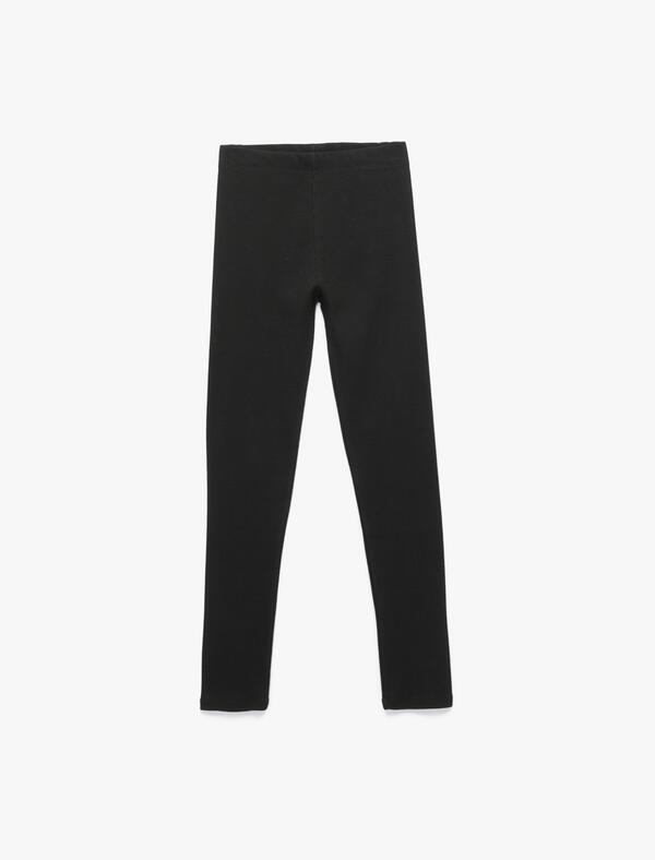 Koton Pantolon Kız Çocuk 6WKG40017AK Siyah