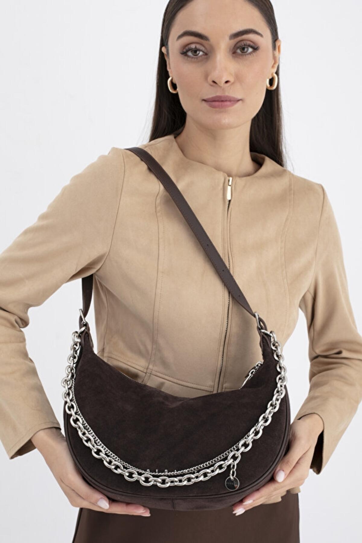 Sisley Kadın Kol Çantası SLY_306 Kahve