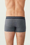 U.S Polo Assn. Erkek Boxer 3Lü 80306 Mercan-Gri Melanj-Saks