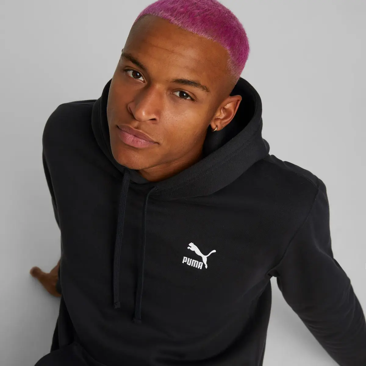 Puma Hoodie Classics Small Logo Fl 535596_01 Siyah