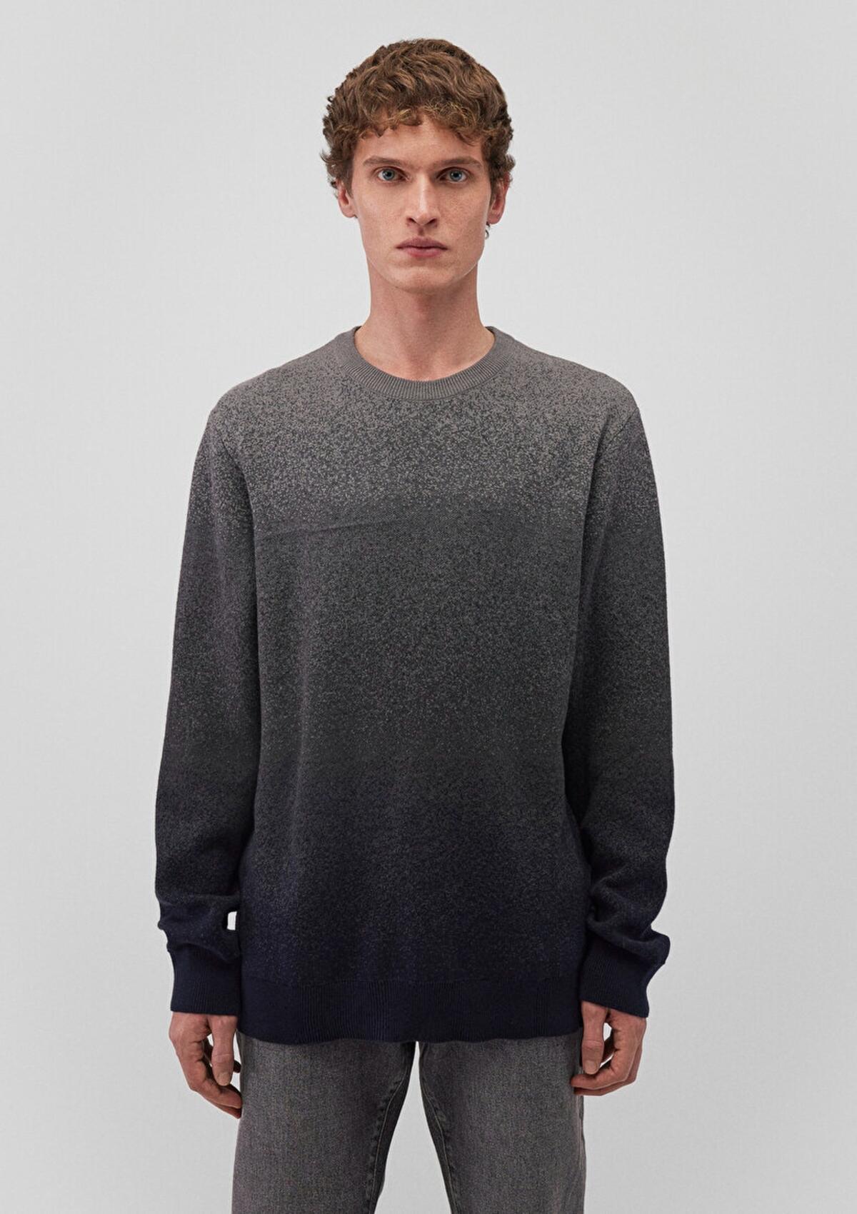 Mavi Kazak M070779-34686 Gri Melanj