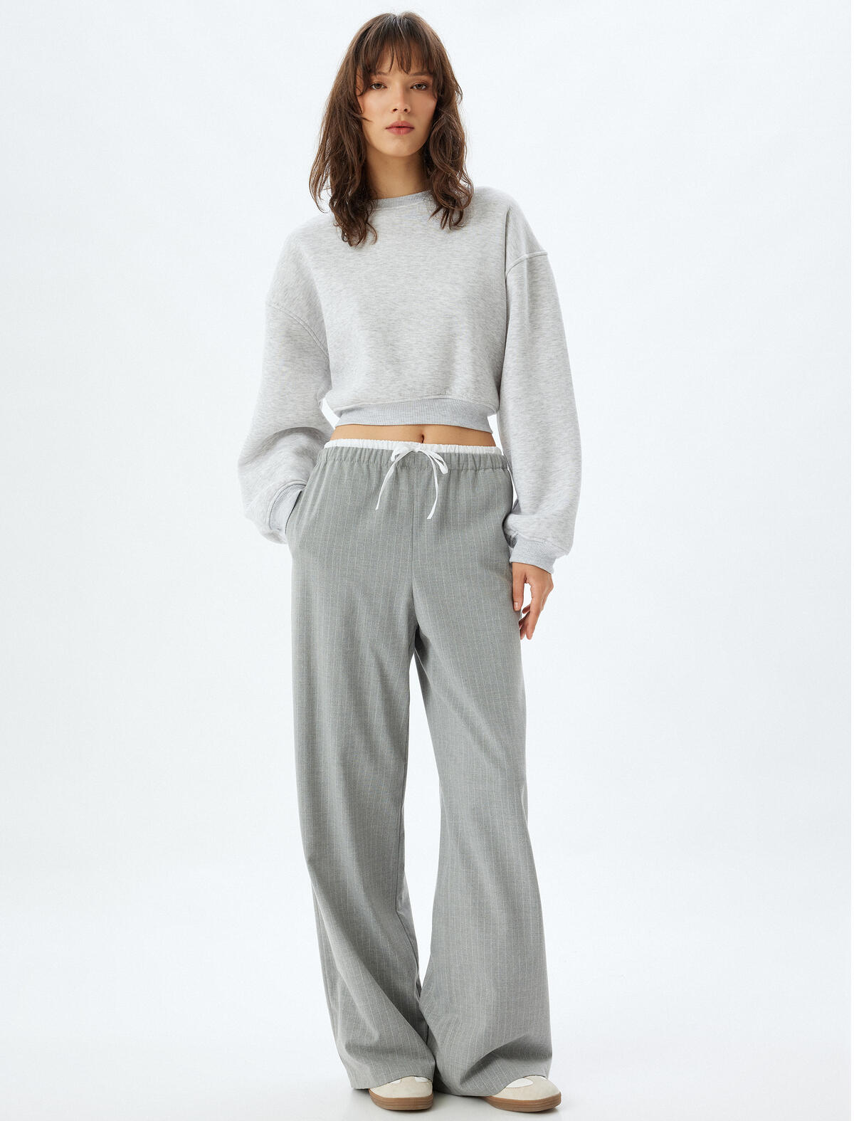 Koton Sweatshirt 5WAK10051EK Gri