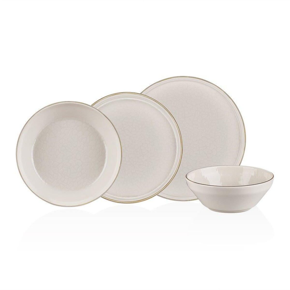 Glore Yemek Tk 24P İstanbul Krem Glr-92127