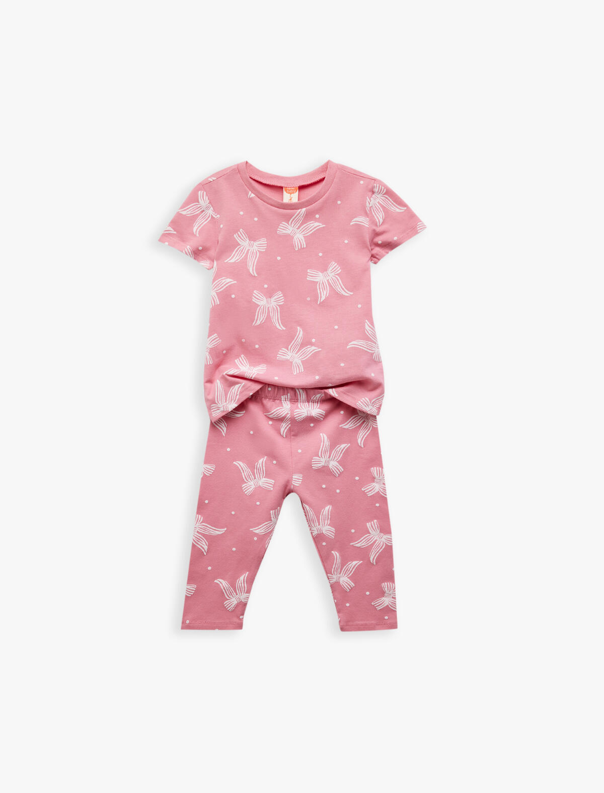 Koton Set Kız Bebek 5SMG10122AK Ekru Desenli