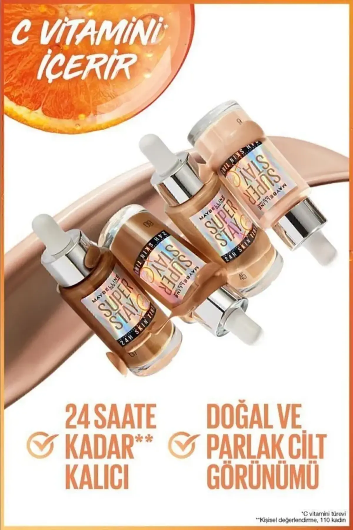 Maybelline Fondöten Superstay 24H Skin Tint No:10