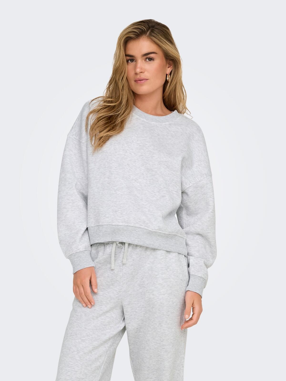 Only Sweatshirt 15338727 Açık Gri Melanj