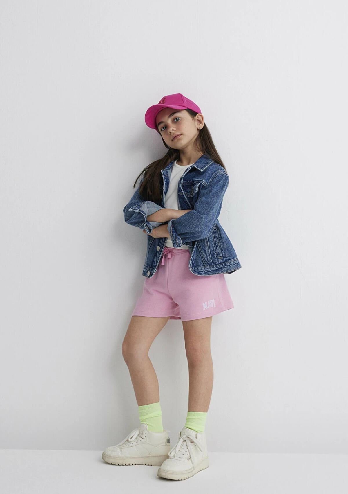 Mavi Şort Kız Çocuk M7410002-70972 Pembe