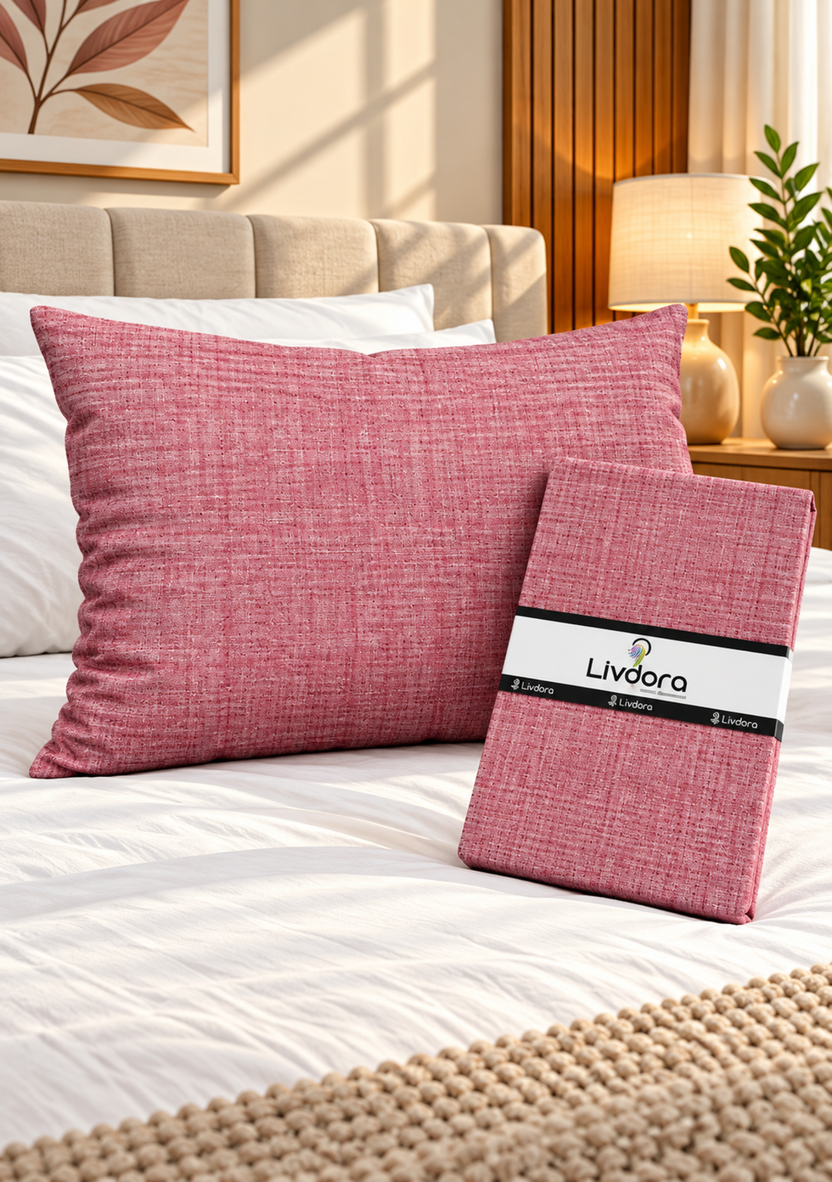 Livdora Yastık Kılıfı 50*70 A.Pembe (Dy)
