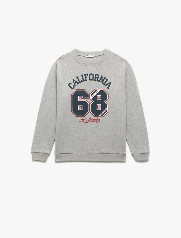 Koton Sweatshirt Erkek Çocuk 6WKB10144TK Gri