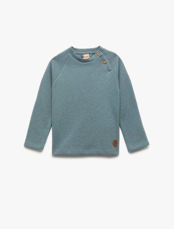 Koton Sweatshirt Erkek Bebek 6WMB10074TK Mavi