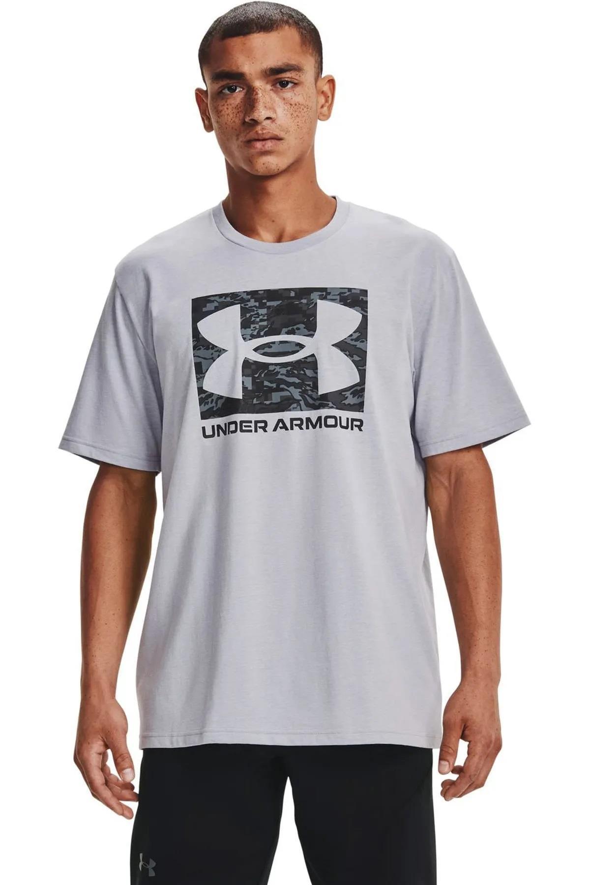 Under Armour Ua Abc Camo Boxed Logo Ss 1361673-011 Gri