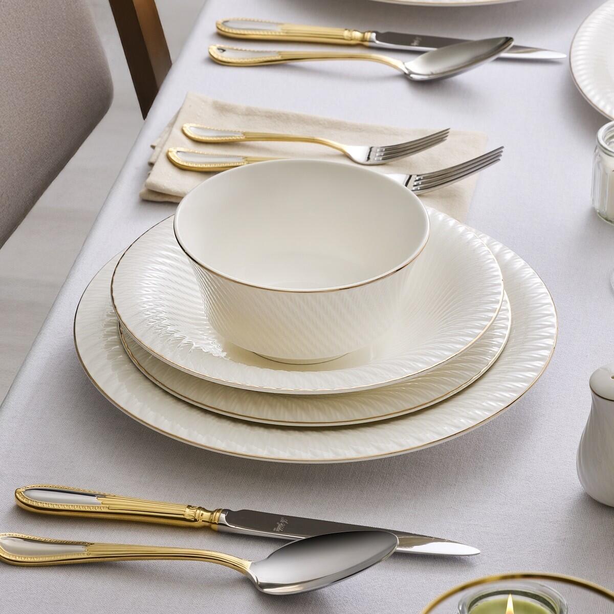 Aryıldız Yemek Takımı 60P Lyla 153AR277232 Gold
