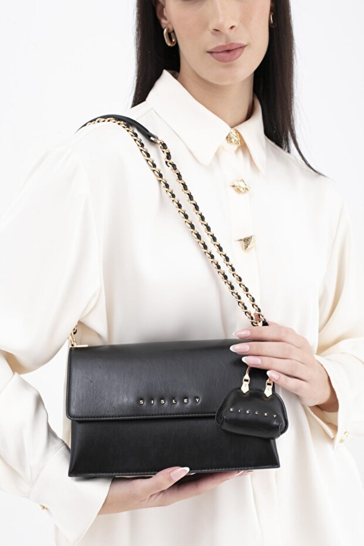Sisley Kadın Kol Çantası SLY_271 Siyah