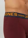 Jack&Jones Erkek Boxer 3Lü 12113943 Bordo-Laci-Gri