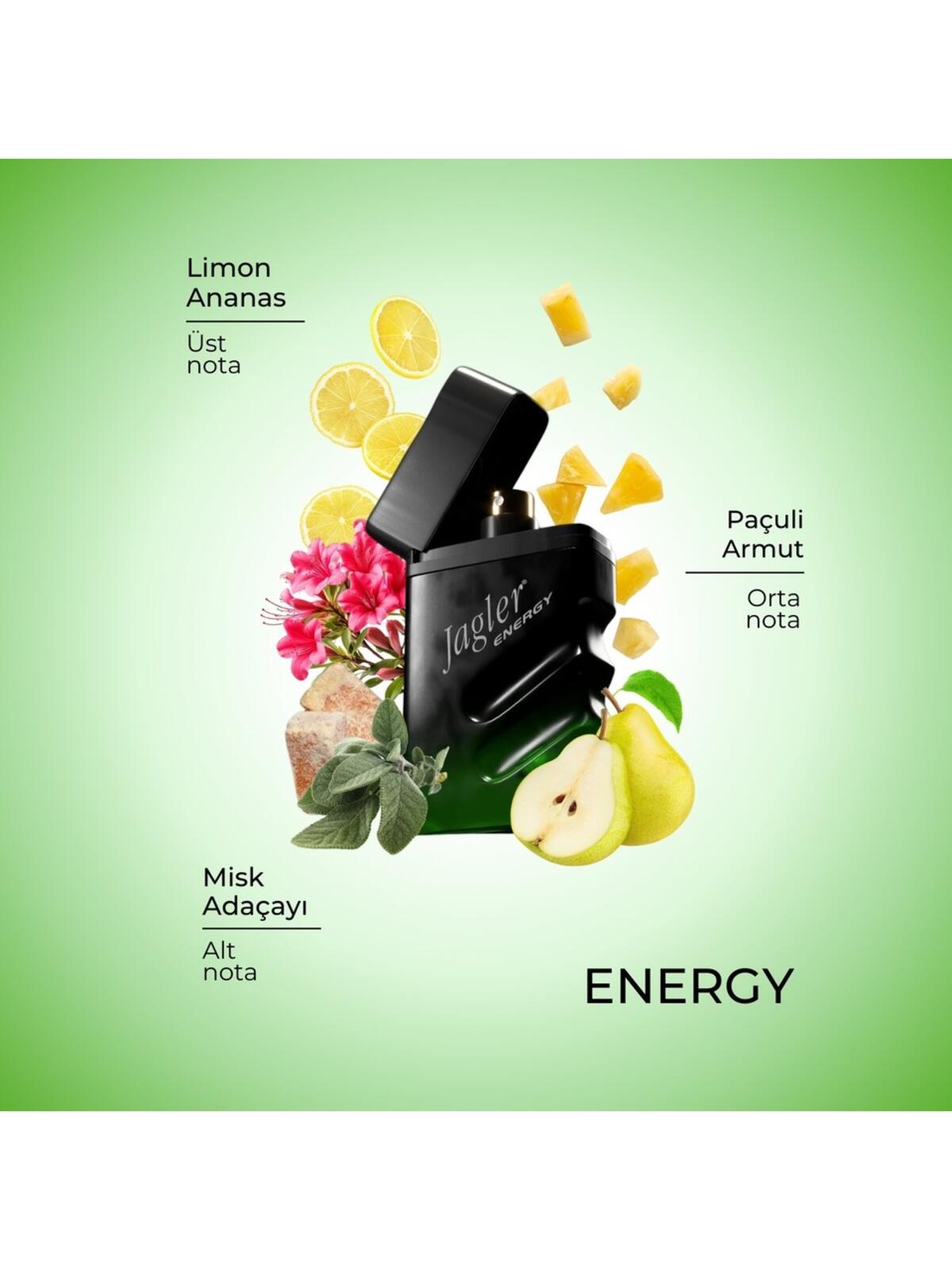 Jagler Erkek Parfüm Seti Energy 90Ml Edt+150Ml Deo