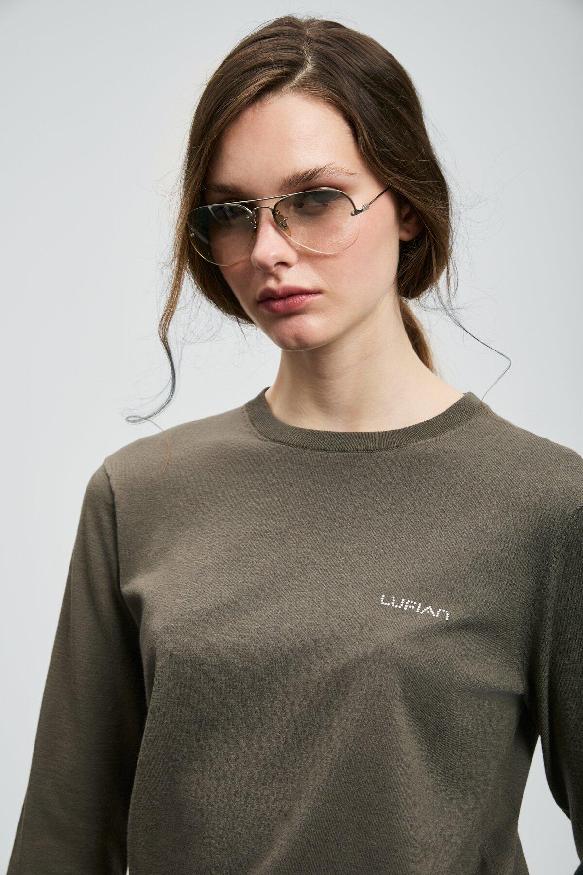 Lufıan Kadın Kazak Hoper 122090038 Yeşil