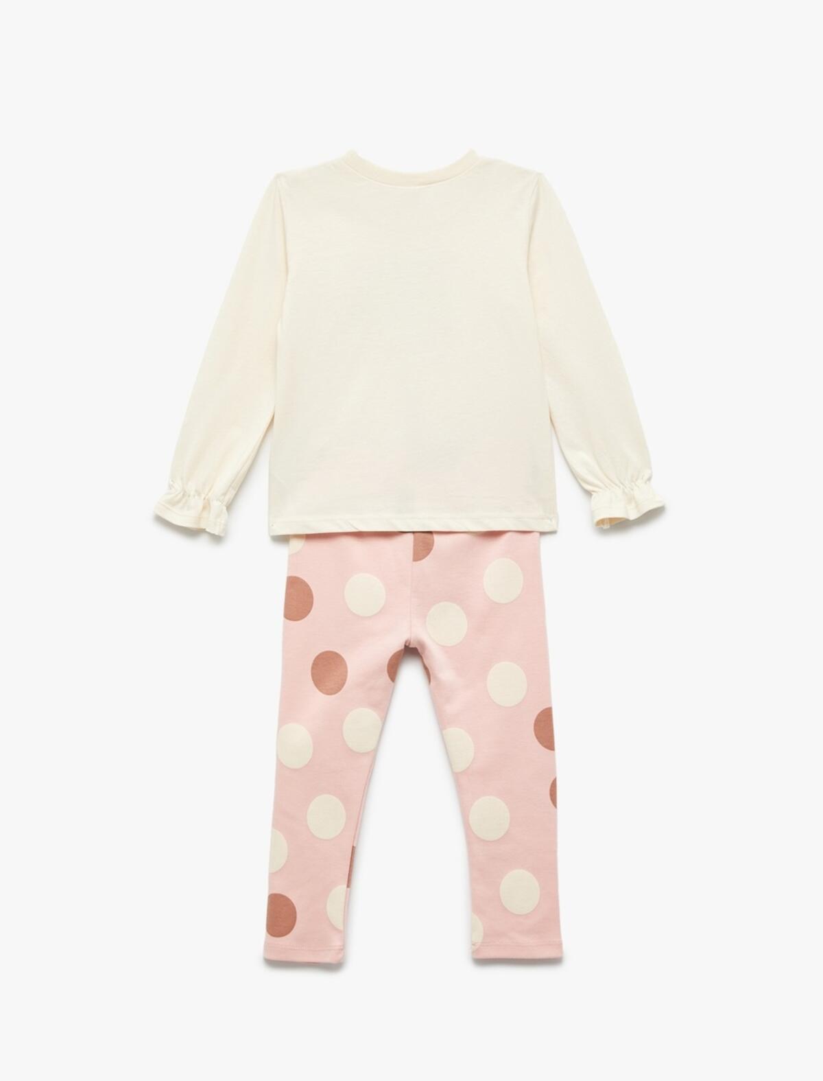 Koton Set Kız Bebek 6WMG10121AK Bej