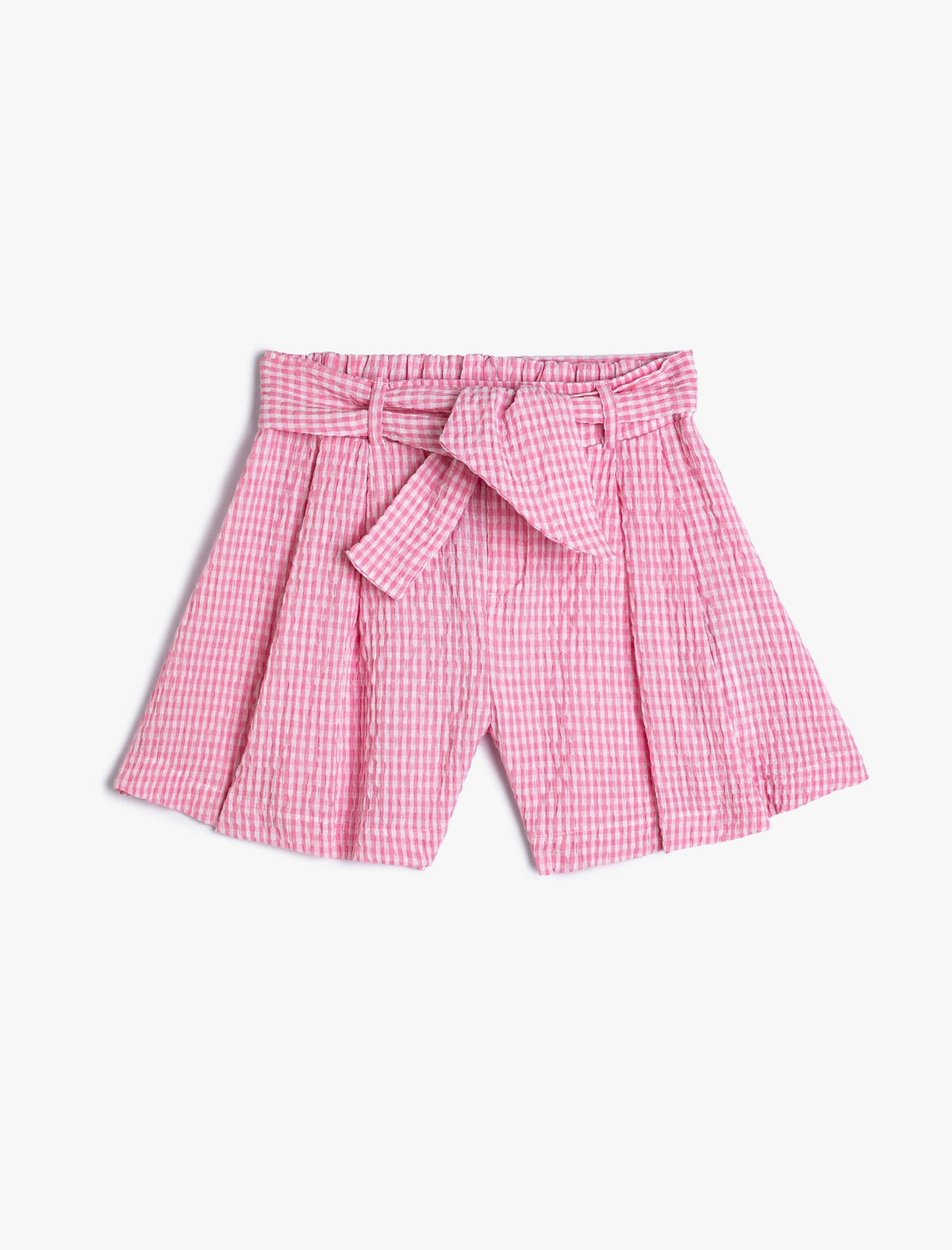 Koton Şort Kız Çocuk 4SKG40011AW Pembe Ekose
