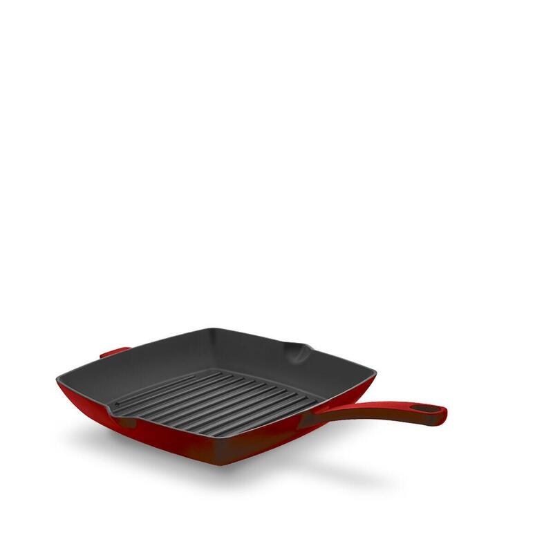 Korkmaz Grill Döküm Tava 26*26 Kare Casta A2846-1 Krmz